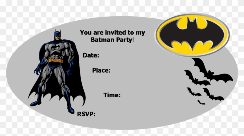 Batman Birthday Invitations With Chic Baby Shower Invitation - Free Printable  Batman Invitations - Free Transparent PNG Clipart Images Download