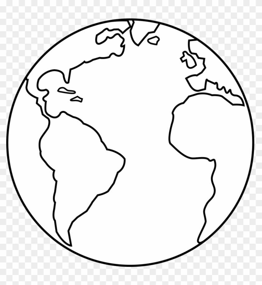 world clipart black and white pngs