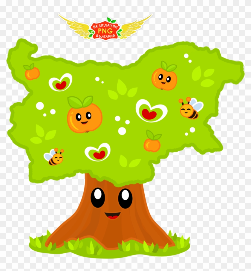 Bulgaria Free Png Tree Cartoon By Golddawn - Tree Cartoon Png #841040