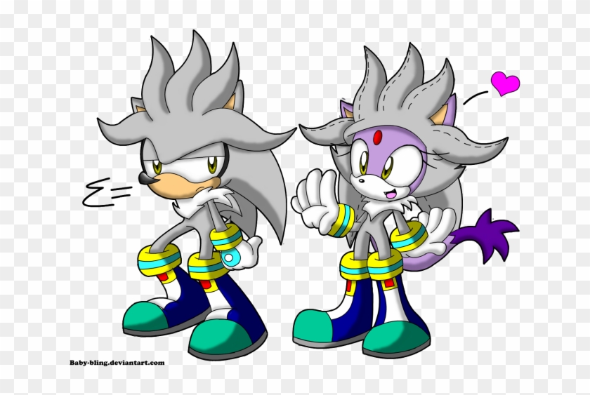 baby blaze the cat and silver the hedgehog
