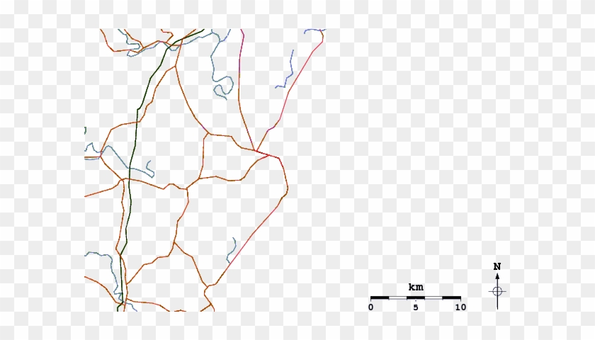 Roads And Rivers Around Port Macquarie-town Beach - Diagram #846954