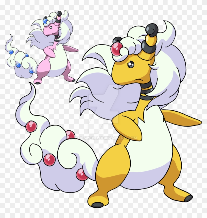 181 - Mega Ampharos - Art V - 2 By Tails19950 - Cartoon #847945