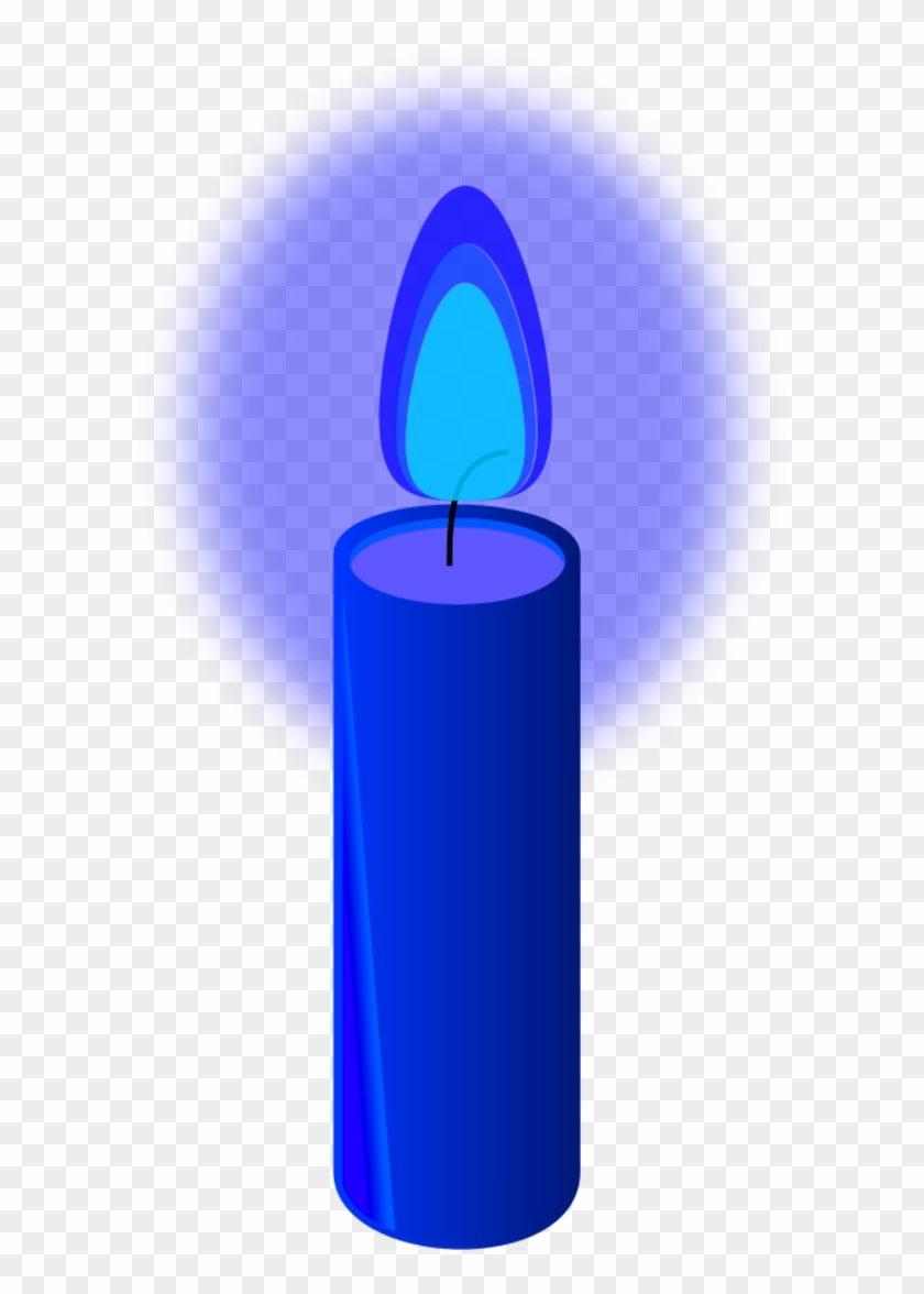 Blue Candle Clip Art At Mzayat - Clip Art #848408