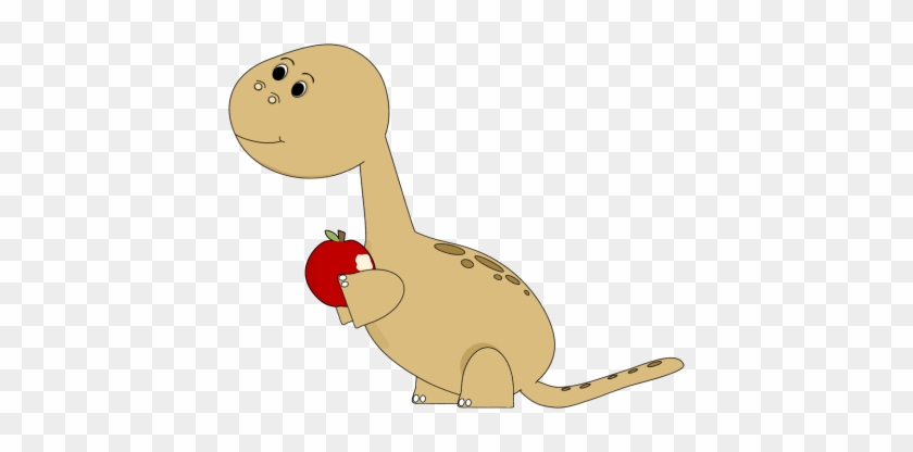 Dinosaur Clipart Grass Eating - Dinosaur Eating Clipart #848966