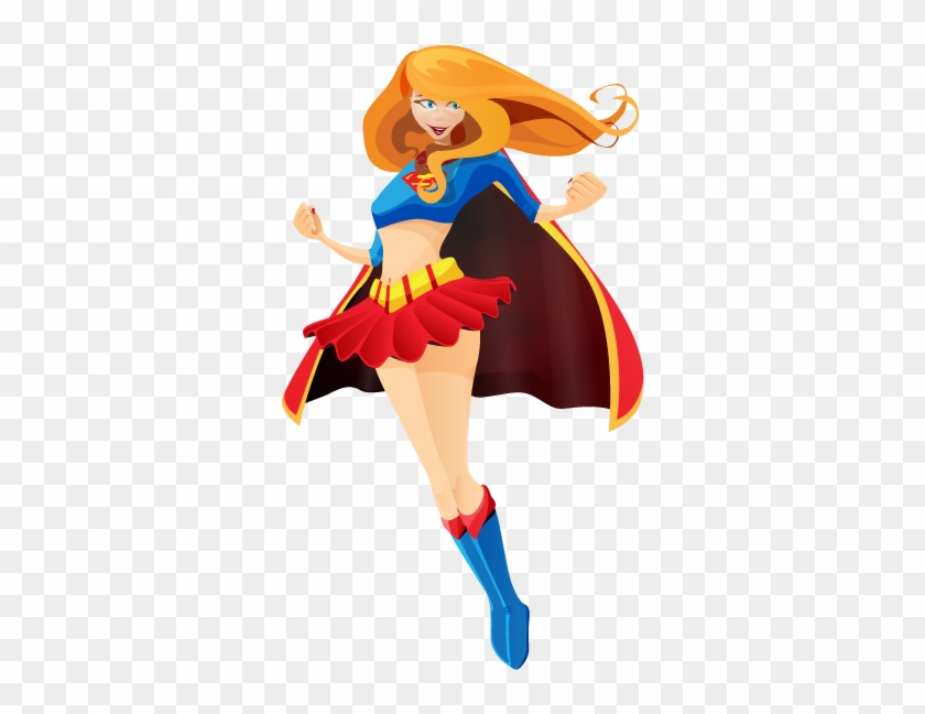 Couleur De Votre Mur - Superhero Girl In Png #849434