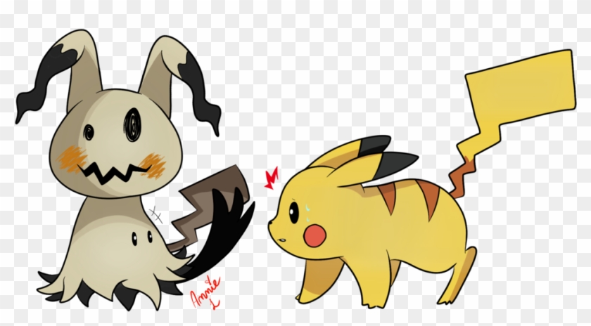 pikachu meets mimikyu by sugarlemondrops pikachu meets cartoon free transparent png clipart images download sugarlemondrops pikachu meets cartoon