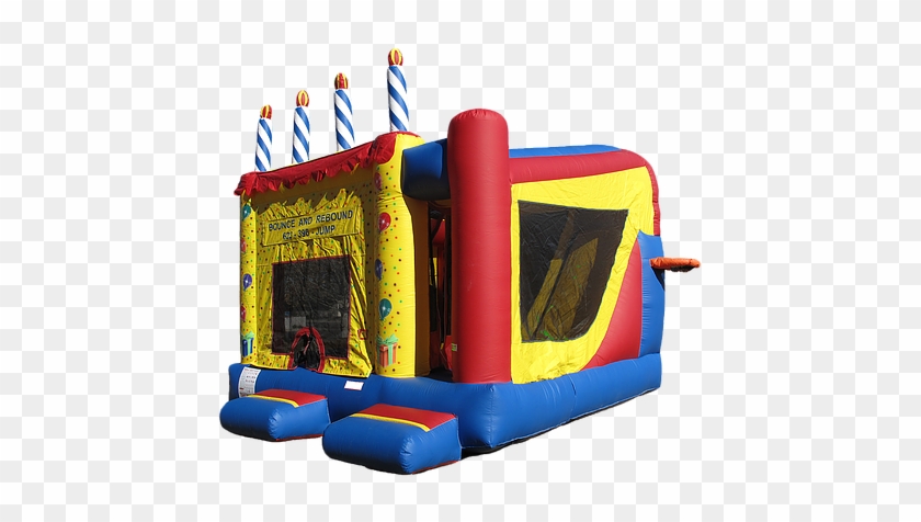 Birthday Cake Inflatable Bouncer - Bounce House Rentals Az #852825