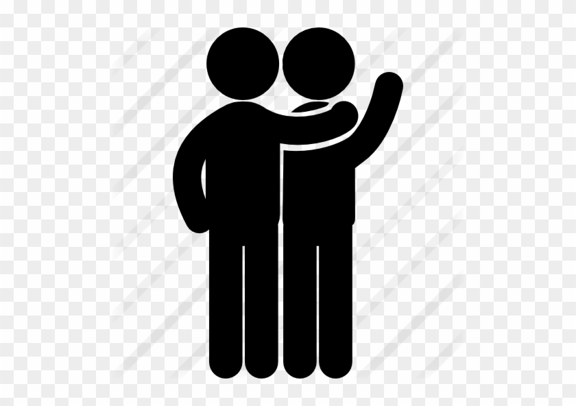 two guy friends clipart