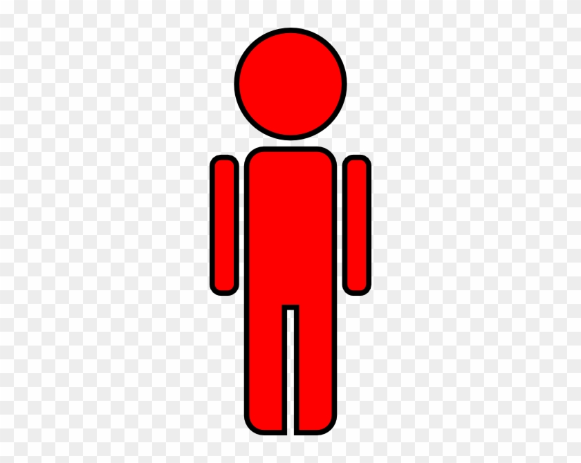 Red Stick Figure Man Clip Art at  - vector clip art online,  royalty free & public domain