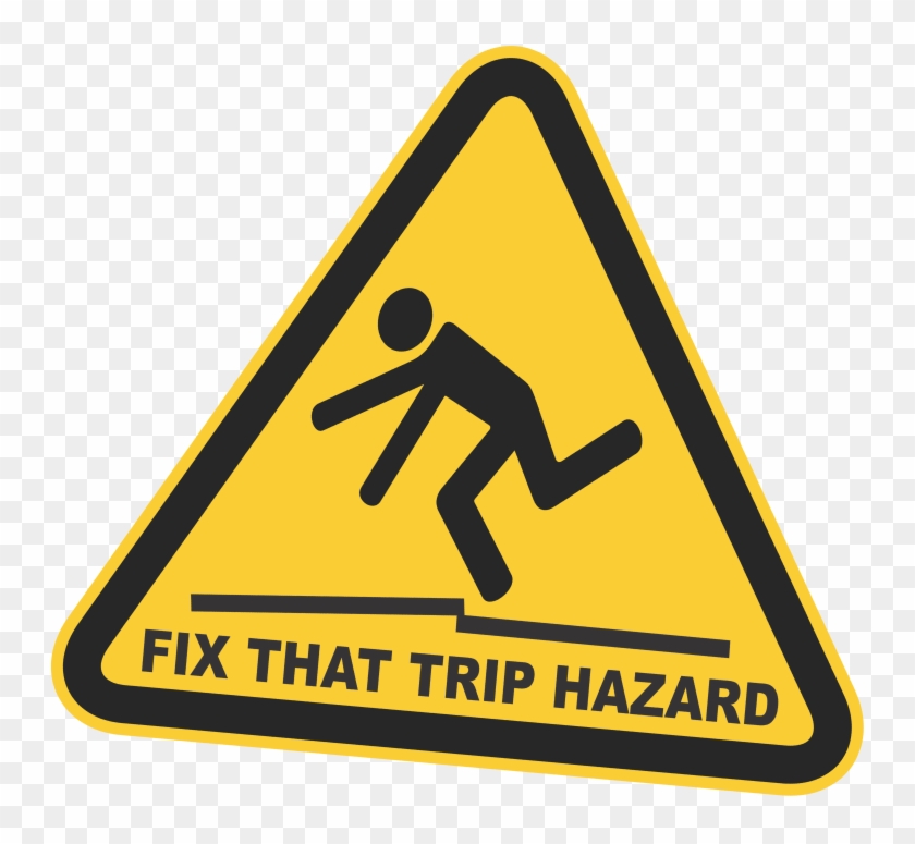 trip hazard cartoon