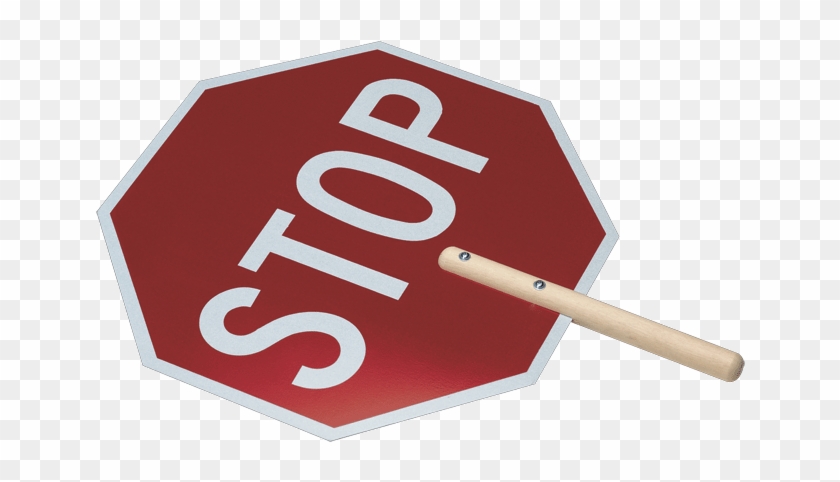 Ml Kishigo Non-reflective Stop Sign - Stop And Slow Signs - Handheld - Type: Stop/stop Sign #855180