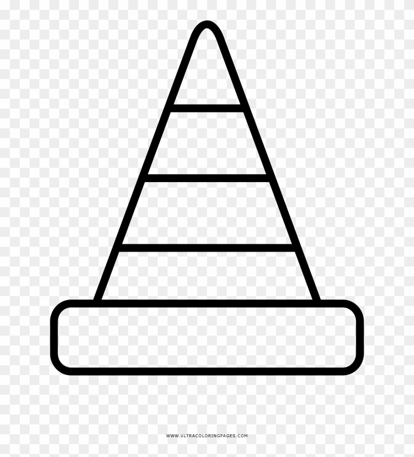 Traffic Cone Coloring Page - Piramide Social Do Egito Antigo #855766