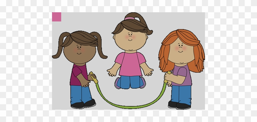 Girls Jumping Rope Clip Art Girl Jumping Clipart - Counting People In Irish #855909