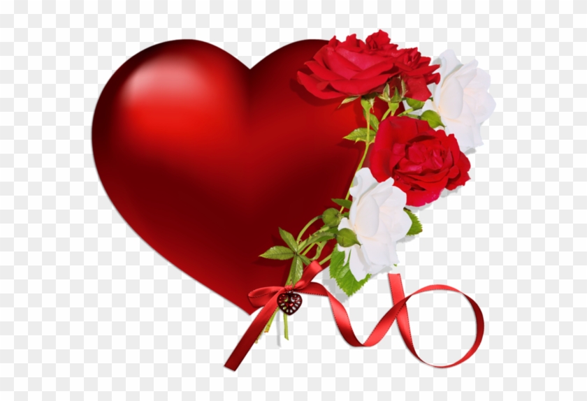 Heart With Roses Png - Red Hearts And Roses - Free Transparent PNG ...