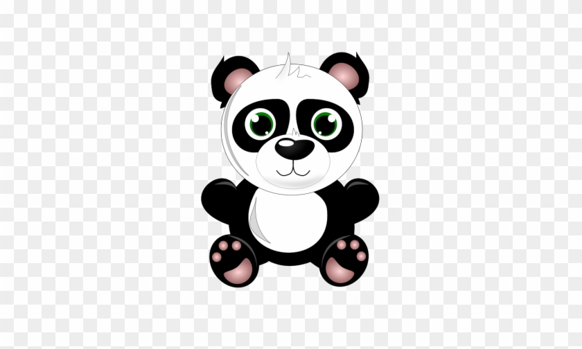 Org-vector Illustration Of A Cute Baby Panda - Baby Panda Queen Duvet #857919