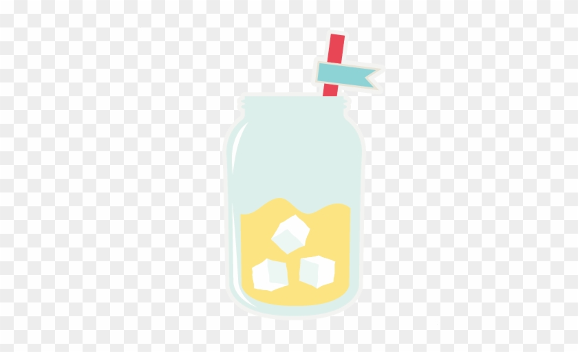 Lemonade In A Jar Svg Cut File Summer Svgs Lemonade - Scalable Vector Graphics #858083