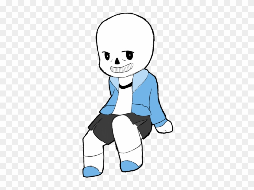 Sans Thick Line Chibi By Prince-galaxii - Cartoon #861144