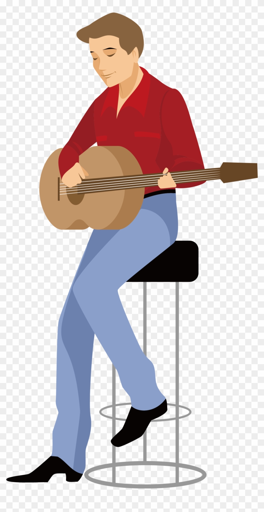 Guitar Man Vector - Vector Graphics #861656