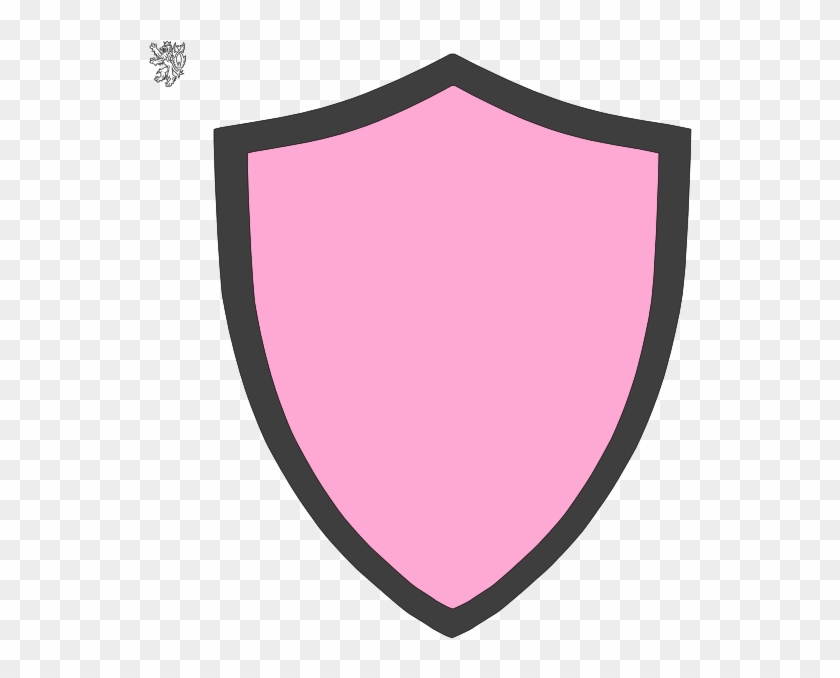 Pink And Grey Shield Clip Art - Pink Shield Png #159056