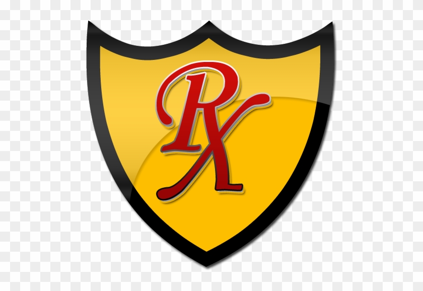 Red Rx Yellow Shield Clipart - Clip Art #159095