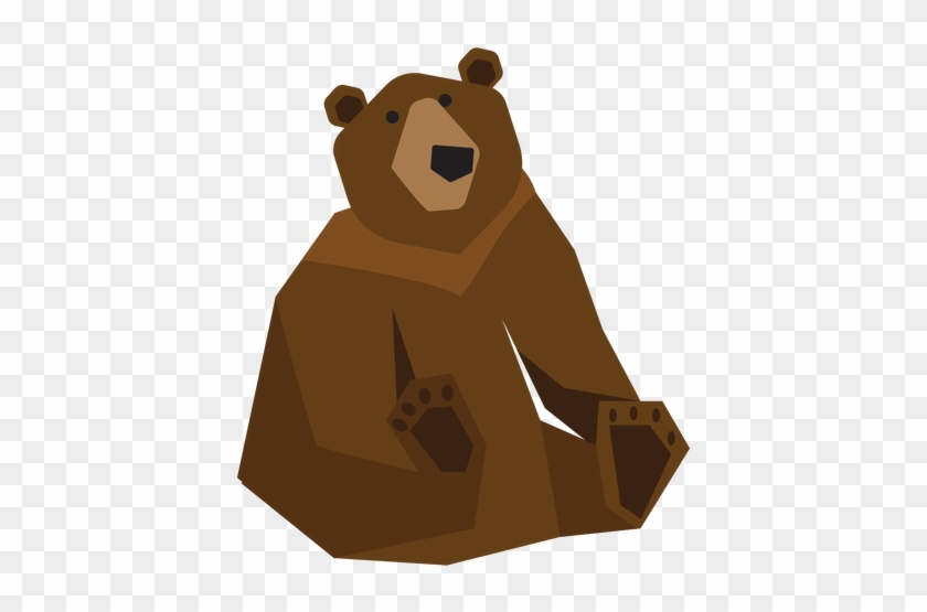 clipart of a sitting bear