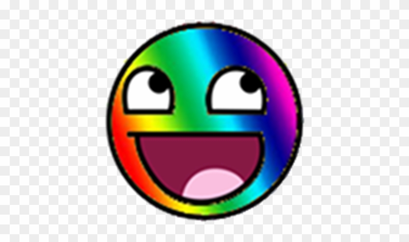 Rainbow Epic Smiley Face Roblox - Roblox T Shirt Epic Face - Free  Transparent PNG Clipart Images Download