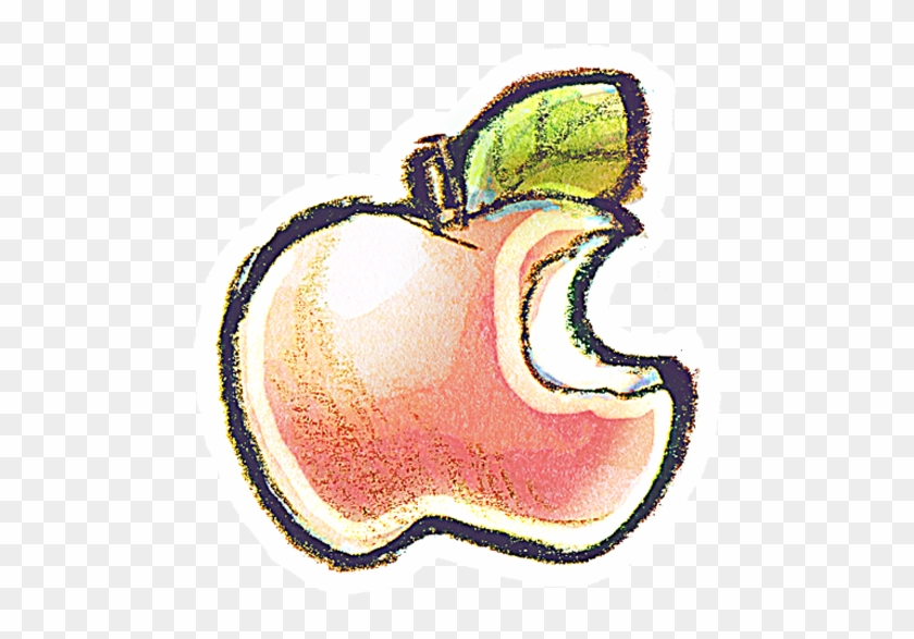 Crayon Drawing Clip Art - Apple Drawing Png #865385