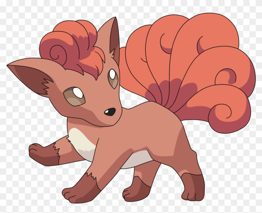 A Pikachu S Back Has Two Brown Stripes And Its Large Vulpix Pokemon Png Free Transparent Png Clipart Images Download