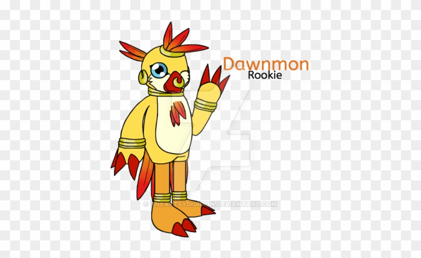 Dawnmon Reference By Theartsydigimon - Digital Art #866782