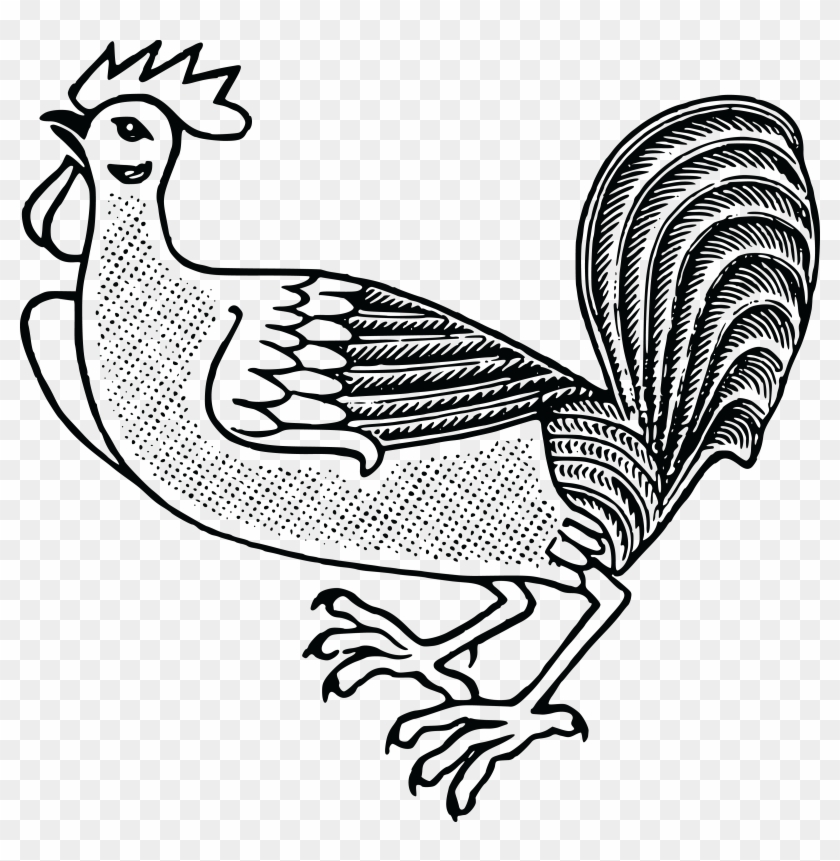 Free Clipart Of A Rooster - Farm Animal Cockerel Rooster #866906