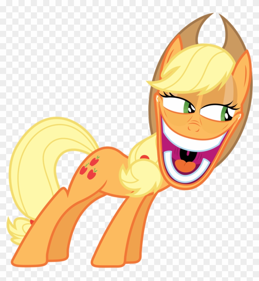 Applejack's Creepyface By Zutheskunk Applejack's Creepyface - Mlp Crazy Applejack #867362