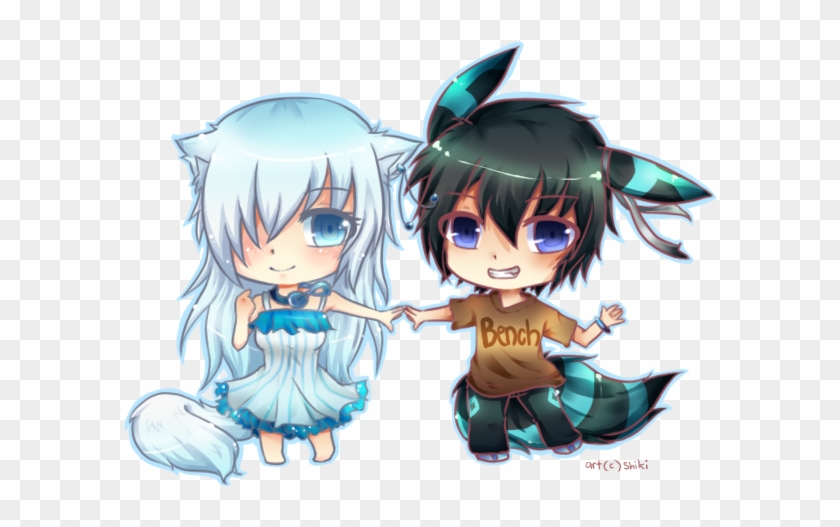Source Cute Anime Boy And Girl Best Friends Free Transparent Png Clipart Images Download