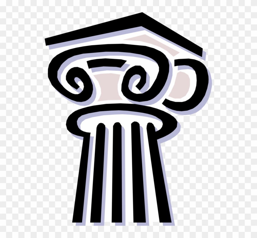Vector Illustration Of Ancient Classic Greek Architecture - College Fraternities And Sororities #869298