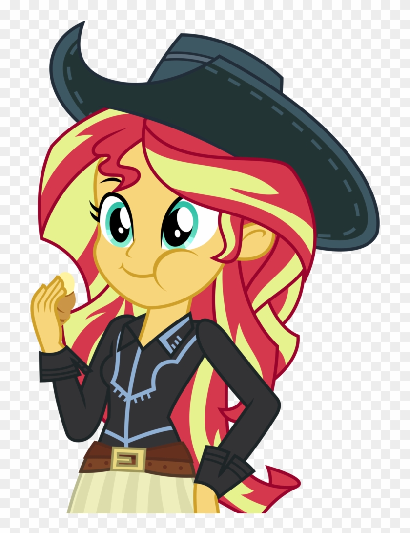 You Can Click Above To Reveal The Image Just This Once, - Sunset Shimmer Cowgirl #869655