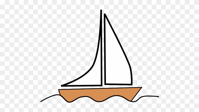 Sailboat 1 Clip Art At Clker - Boat Clip Art #870511