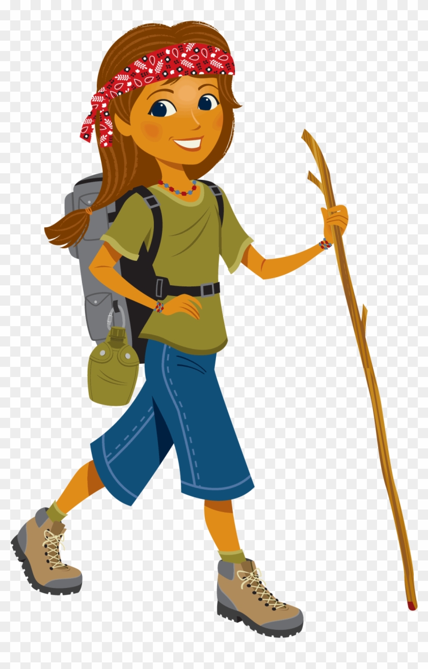 Vacation Bible School - Girl Mountain Climbing Clipart #873010