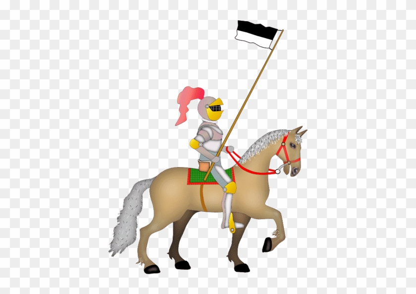 Knight On Horseback Clipart - Animated Knight On Horse #873298