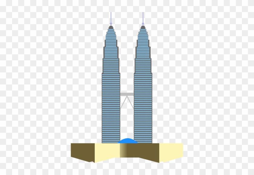 584 Architecture Free Clipart Public Domain Vectors - Petronas Twin Towers Clipart #873696