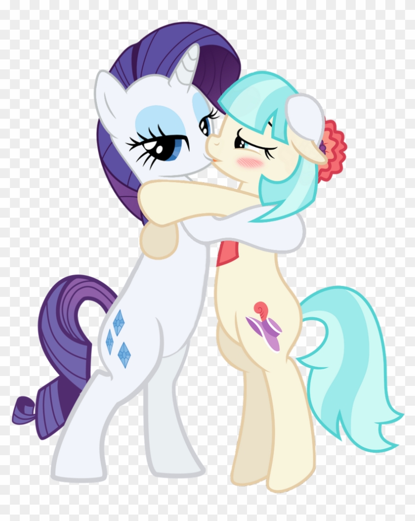 Bedroom Eyes, Blushing, Coco Pommel, Kissing, Lesbian, - Coco Pommel And Rarity #874181