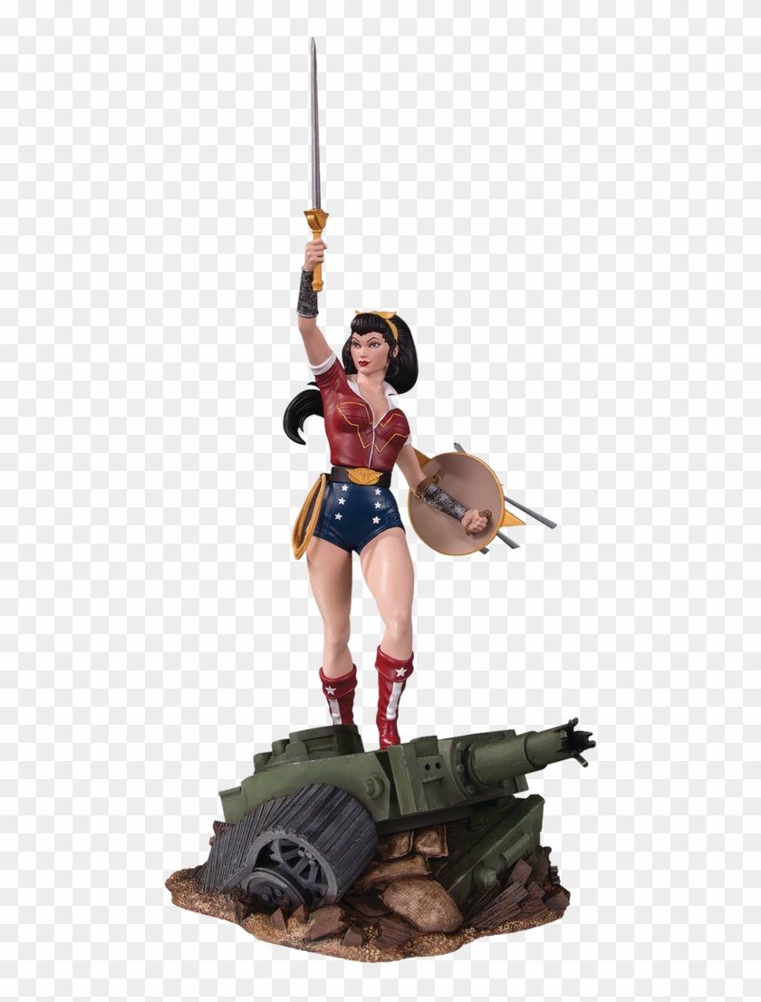 Dc Bombshells Wonder Woman Deluxe Statue - Dc Bombshells Wonder Woman Statue #875358