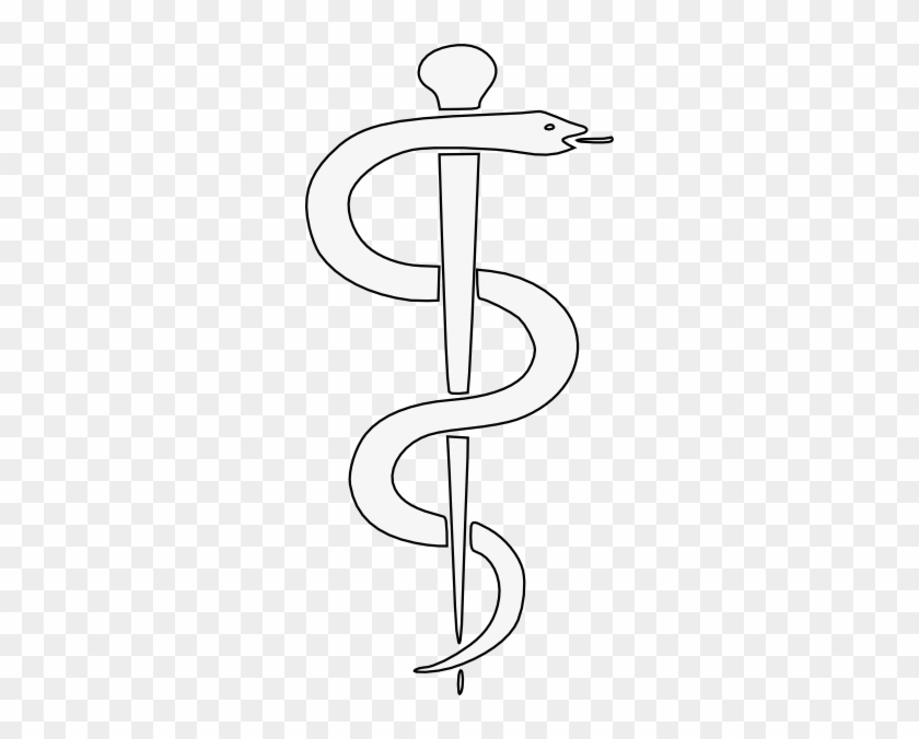rod of asclepius vector