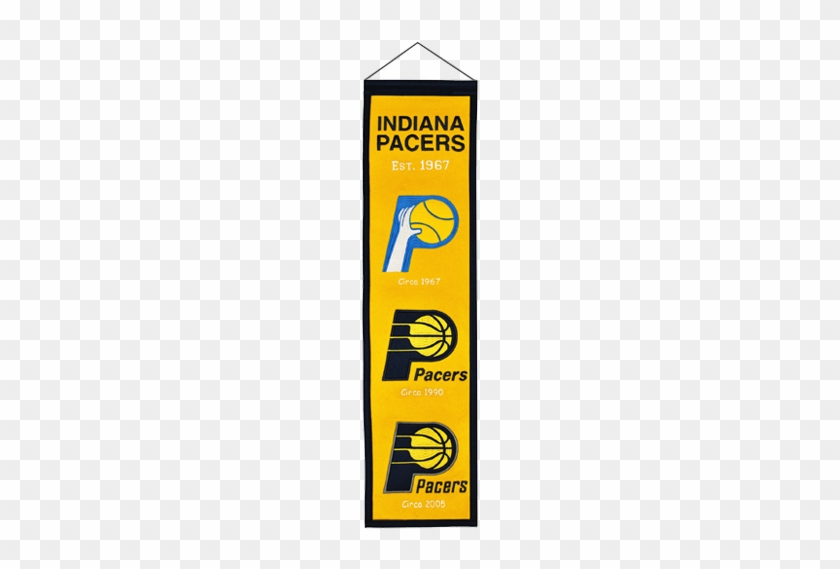 Pacers Logo - Winning Streak Indiana Pacers Nba Heritage Banner (8x32) #876778