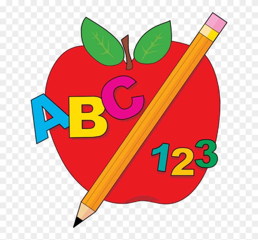 School Apple Clip Art - School Clipart #877472