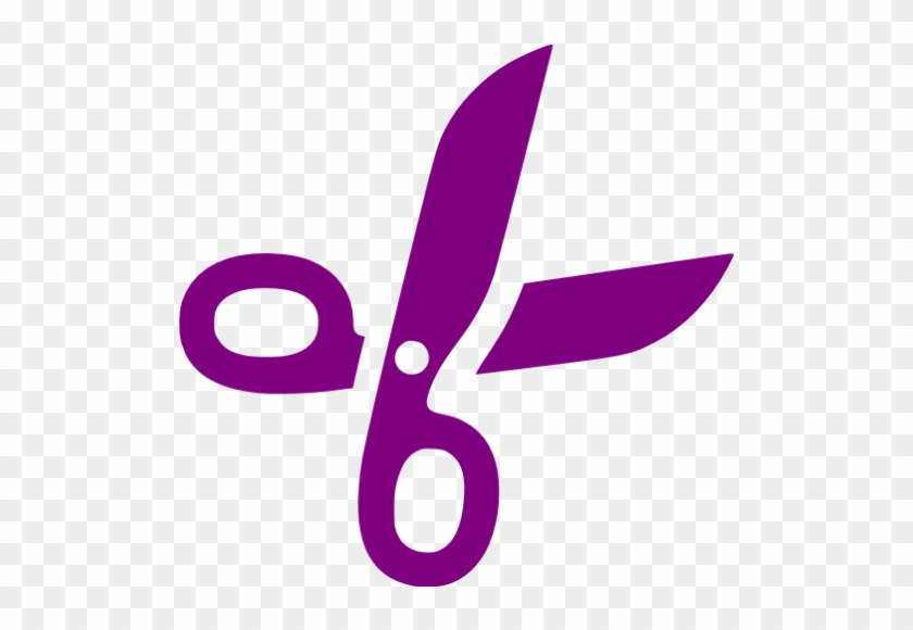 Purple Scissors 2 Icon Free Purple Scissor Icons Rh - Scissors Png #878544