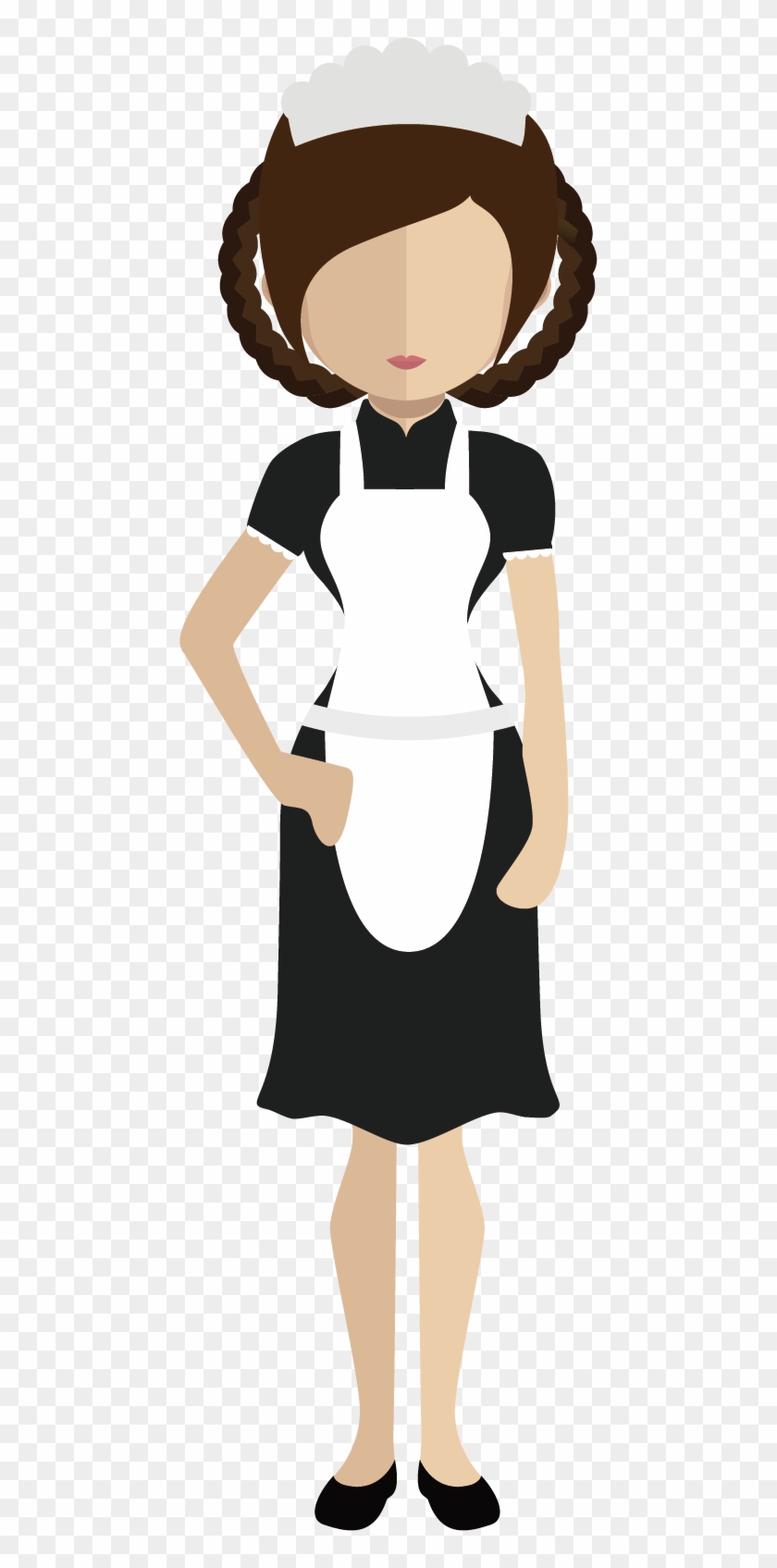 Girl With A Black Cat Drawing Cartoon Nursing - Flat Design #878962