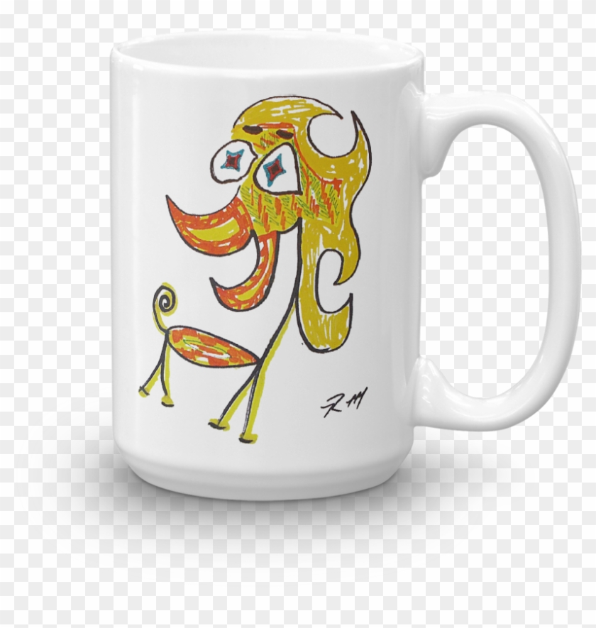 Yellow Mellow Dog Coffee Cup Mug 15 Oz - Coffee Cup #879739