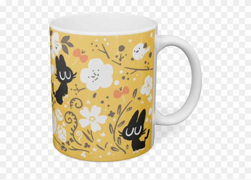 ジト目のねこマグ まてまてチョウチョ - Coffee Cup #879868