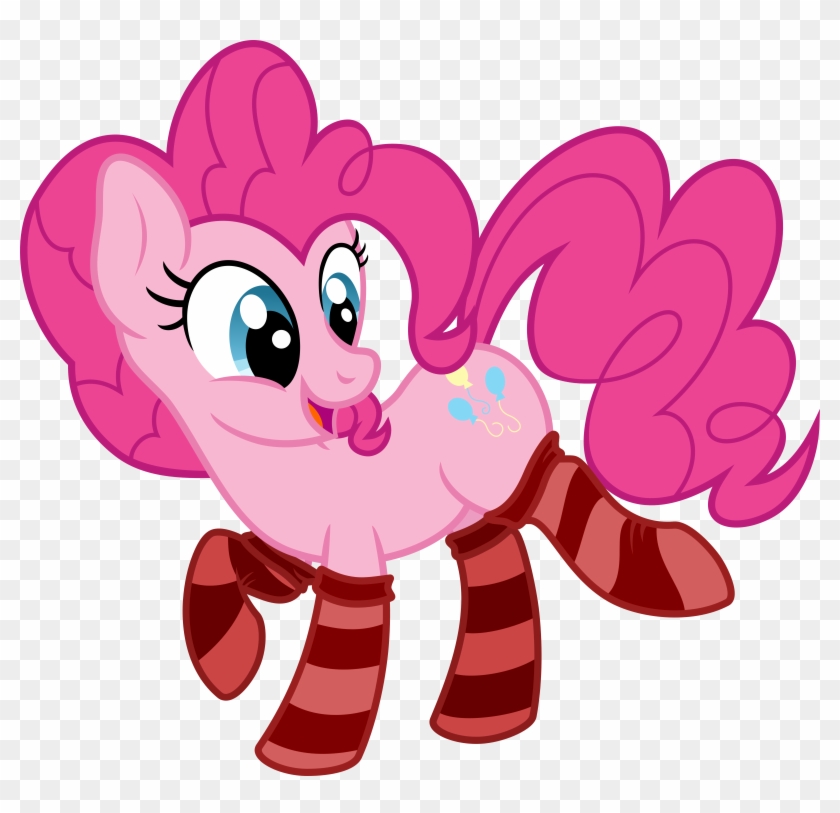 Pinkie Pie-is In Striped Socks [commission] By Kysss90 - Mlp Pinkie Pie In Socks #880293