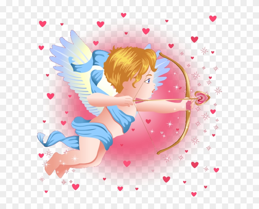 Cupid Angel Love Clip Art - Angel Love Png #881009