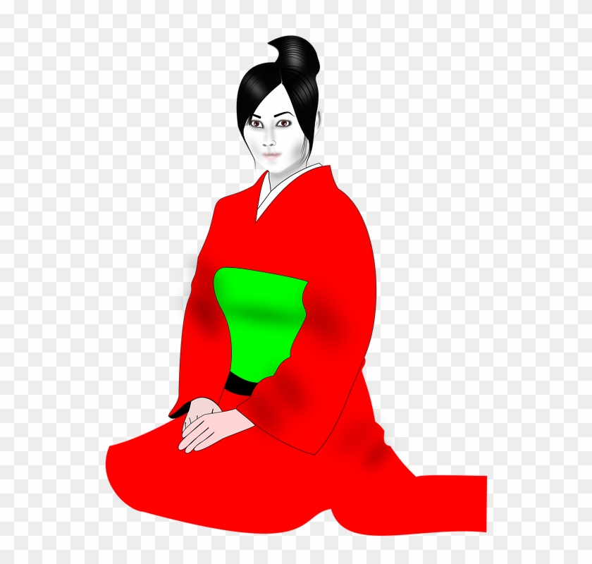 Woman Entertainer Cliparts 14, Buy Clip Art - Kimono #881252